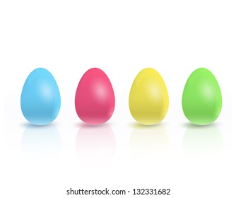 Colorful eggs. Vector design.