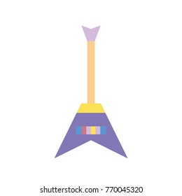 colorful electric guitar instrument to play music