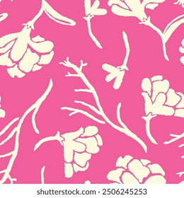 Colorful elegant floral seamless pattern