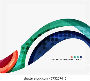 Colorida y elegante ola fluida. Fondo de plantilla de vector para diseño de flujo de trabajo, diagrama, opciones de número o diseño web