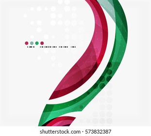 Colorida y elegante ola fluida. Fondo de plantilla de vector para diseño de flujo de trabajo, diagrama, opciones de número o diseño web