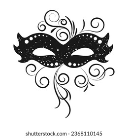 Colorful elegant masquerade carnival mask, Mardi Gras, Purim. Illustration, elegant design, vector	
