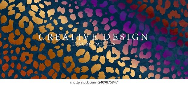 Colorful elegant vector abstract background. Bright color luxury safari background cover design, invitation, poster, flyer,  luxe invite, prestigious voucher. Multicolor wildlife background.
