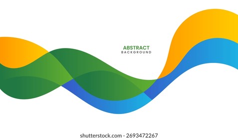 Colorful elegant wave background vector