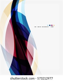 Decoración creativa de ondulaciones coloridas y elegantes. Fondo de plantilla de vector para diseño de flujo de trabajo, diagrama, opciones de número o diseño web
