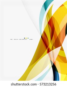 Colorful elegant wave creative layout. Vector template background for workflow layout, diagram, number options or web design