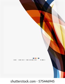 Decoración creativa de ondulaciones coloridas y elegantes. Fondo de plantilla de vector para diseño de flujo de trabajo, diagrama, opciones de número o diseño web