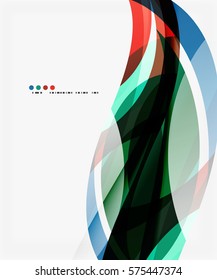 Layout criativo de onda elegante colorido. Plano de fundo de modelo de vetor para layout de fluxo de trabalho, diagrama, opções de número ou design da Web