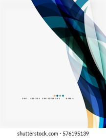 Colorful elegant wave creative layout. Vector template background for workflow layout, diagram, number options or web design