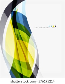 Colorful elegant wave creative layout. Vector template background for workflow layout, diagram, number options or web design