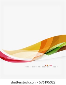 Colorful elegant wave creative layout. Vector template background for workflow layout, diagram, number options or web design
