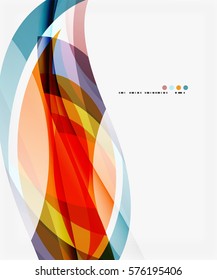 Colorful elegant wave creative layout. Vector template background for workflow layout, diagram, number options or web design