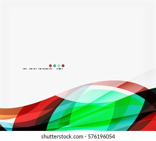 Colorful elegant wave creative layout. Vector template background for workflow layout, diagram, number options or web design