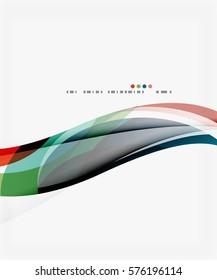 Colorful elegant wave creative layout. Vector template background for workflow layout, diagram, number options or web design