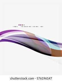 Layout criativo de onda elegante colorido. Plano de fundo de modelo de vetor para layout de fluxo de trabalho, diagrama, opções de número ou design da Web