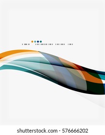 Decoración creativa de ondulaciones coloridas y elegantes. Fondo de plantilla de vector para diseño de flujo de trabajo, diagrama, opciones de número o diseño web
