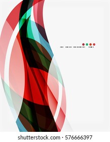 Decoración creativa de ondulaciones coloridas y elegantes. Fondo de plantilla de vector para diseño de flujo de trabajo, diagrama, opciones de número o diseño web