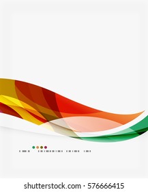 Colorful elegant wave creative layout. Vector template background for workflow layout, diagram, number options or web design