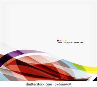 Decoración creativa de ondulaciones coloridas y elegantes. Fondo de plantilla de vector para diseño de flujo de trabajo, diagrama, opciones de número o diseño web