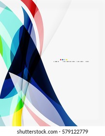 Colorful elegant wave creative layout. Vector template background for workflow layout, diagram, number options or web design