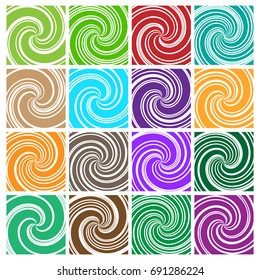 Colorful element abstract background set (set of more graphics)