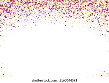 Colorful Element Background White Vector. Polka Paper Design. Multicolored Wedding. Rainbow Dot Falling. Confetti Christmas Template.