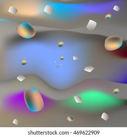 Colorful  element on a gray  background. Vector illustration