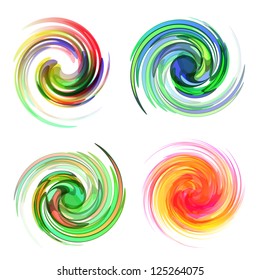 Colorful element set. Vector illustration.