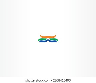 colorful elements icon concept logo design
