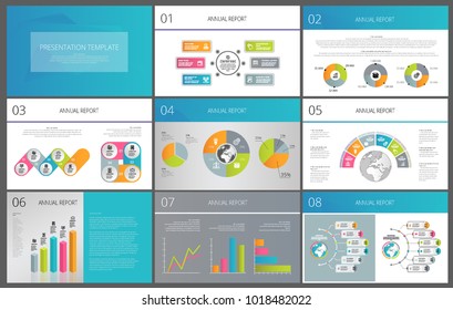Colorful elements for infographics on a white and blue background. Presentation templates. Use in presentation, flyer and leaflet, corporate report, marketing, advertising, annual report, banner.