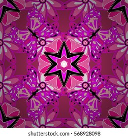 Colorful elements. Radial gradient shape. Mandalas background. Vector illustration texture.