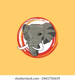 colorful elephant vector illustration for your t shirt or logo 