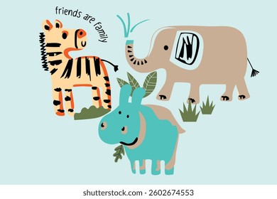 Colorful elephantine baby zarf t-shirt design