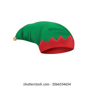Colorful elf cap. vector illustration