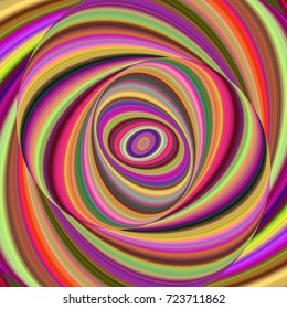 Colorful ellipse digital art background - vector fractal design