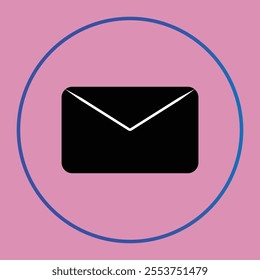 colorful email icon with vector