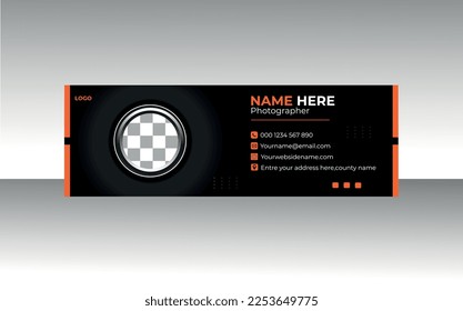
Colorful Email Signatures Template Vector Design.Professional Email Signature Template Modern and Minimal Layout.Corporate email signature for all business with white background, unique vector design