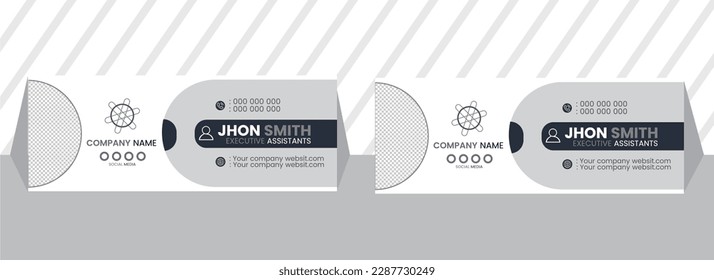 Colorful Email Signatures Template Vector Design. Modern and Minimal Layout.