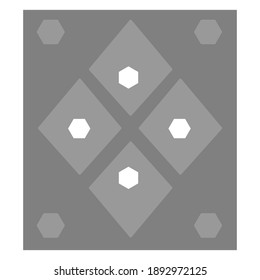 Formas geométricas en relieve coloridas, fondo de diseño vectorial