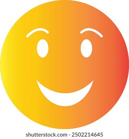 Colorful Emoticon Illustration. Isolated Vector Icon in Simple Cartoon Shape.