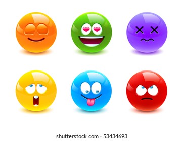Colorful emoticons