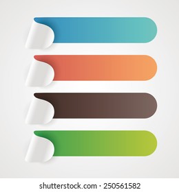Colorful empty banner design