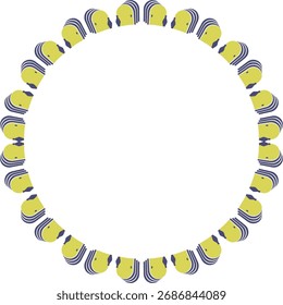 Colorful empty frame. Vector frame for text. Modern Art baby shower graphic element for design