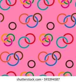 Colorful endless abstract pattern. Background texture.  Vector illustration.
