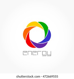 Colorful Energy Company Logo Vector