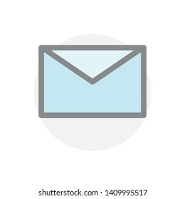 Colorful envelope vector icon isolated on white background. Mail symbol modern, simple, vector, icon for website design, mobile app, ui. Vector Illustration