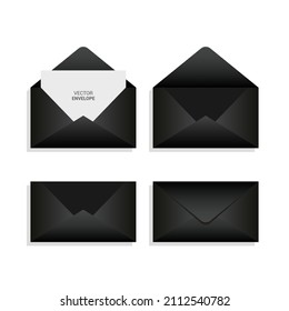 colorful envelopes template set template