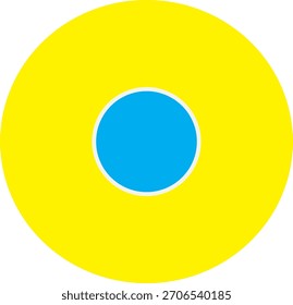 Diseño colorido del icono de la versión de eps 10 