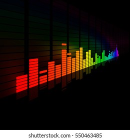 Colorful equalizer. Abstract background