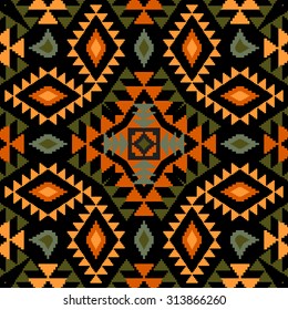 Colorful ethnic background ornamental pattern